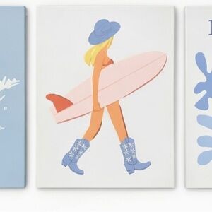 Surfer Girl Canvas Art